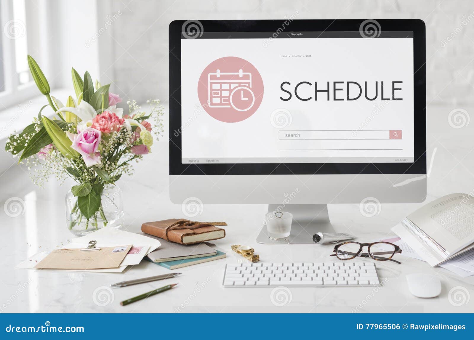 schedule appointment meeting agenda planner concept