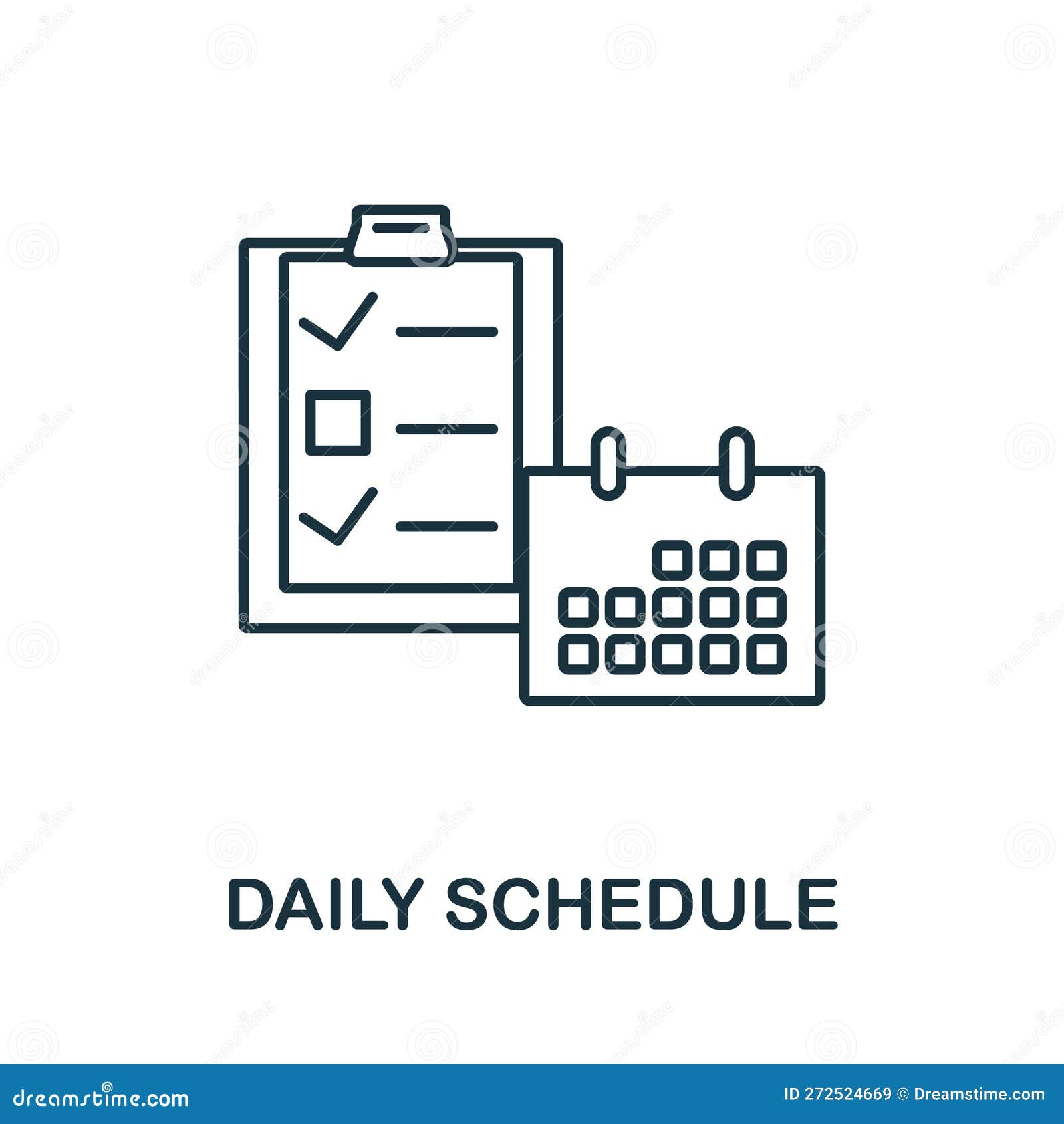 daily-schedule-line-icon-monochrome-simple-daily-schedule-outline-icon