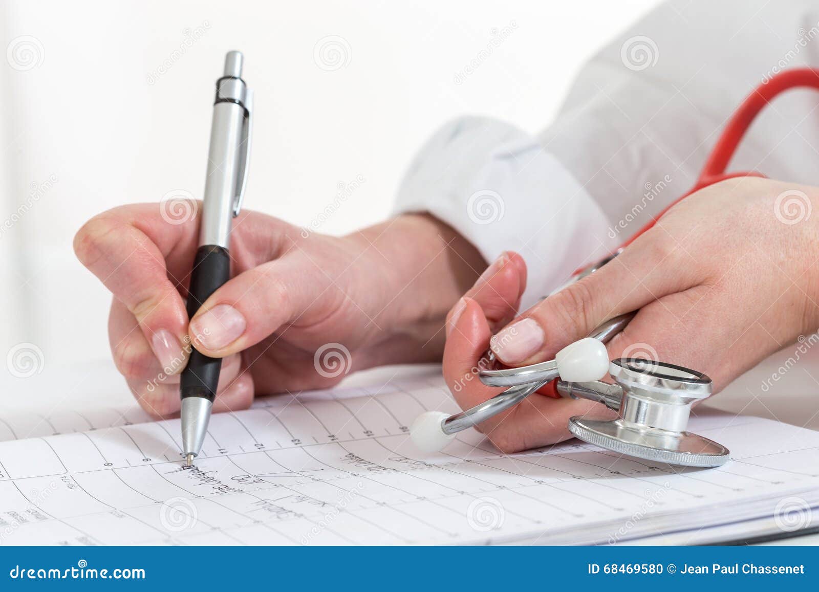 scheduled doctors appointment is wrote on calendar for patient