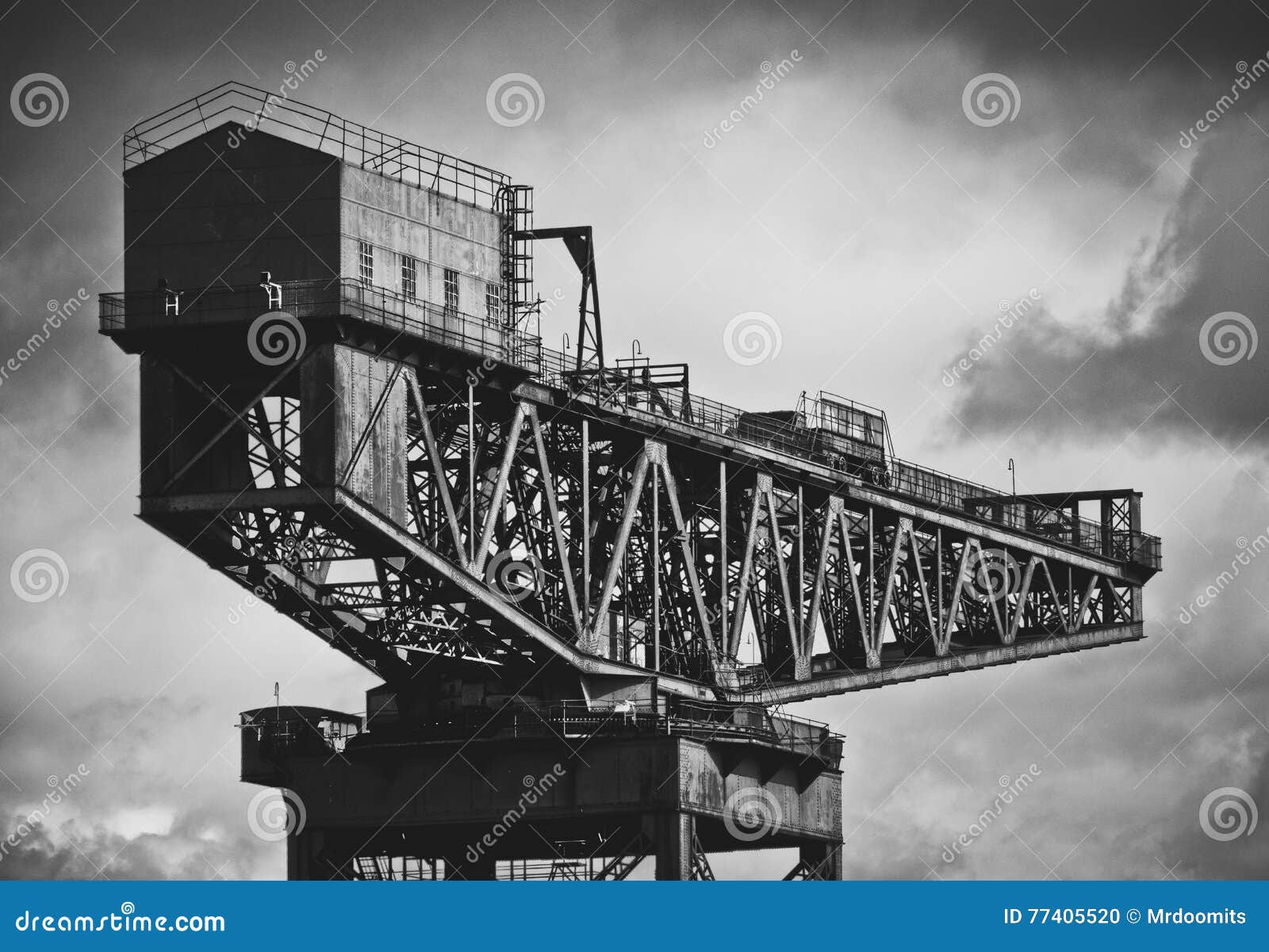 Scheepsbouw Crane In Glasgow Stock Foto - Afbeelding ...