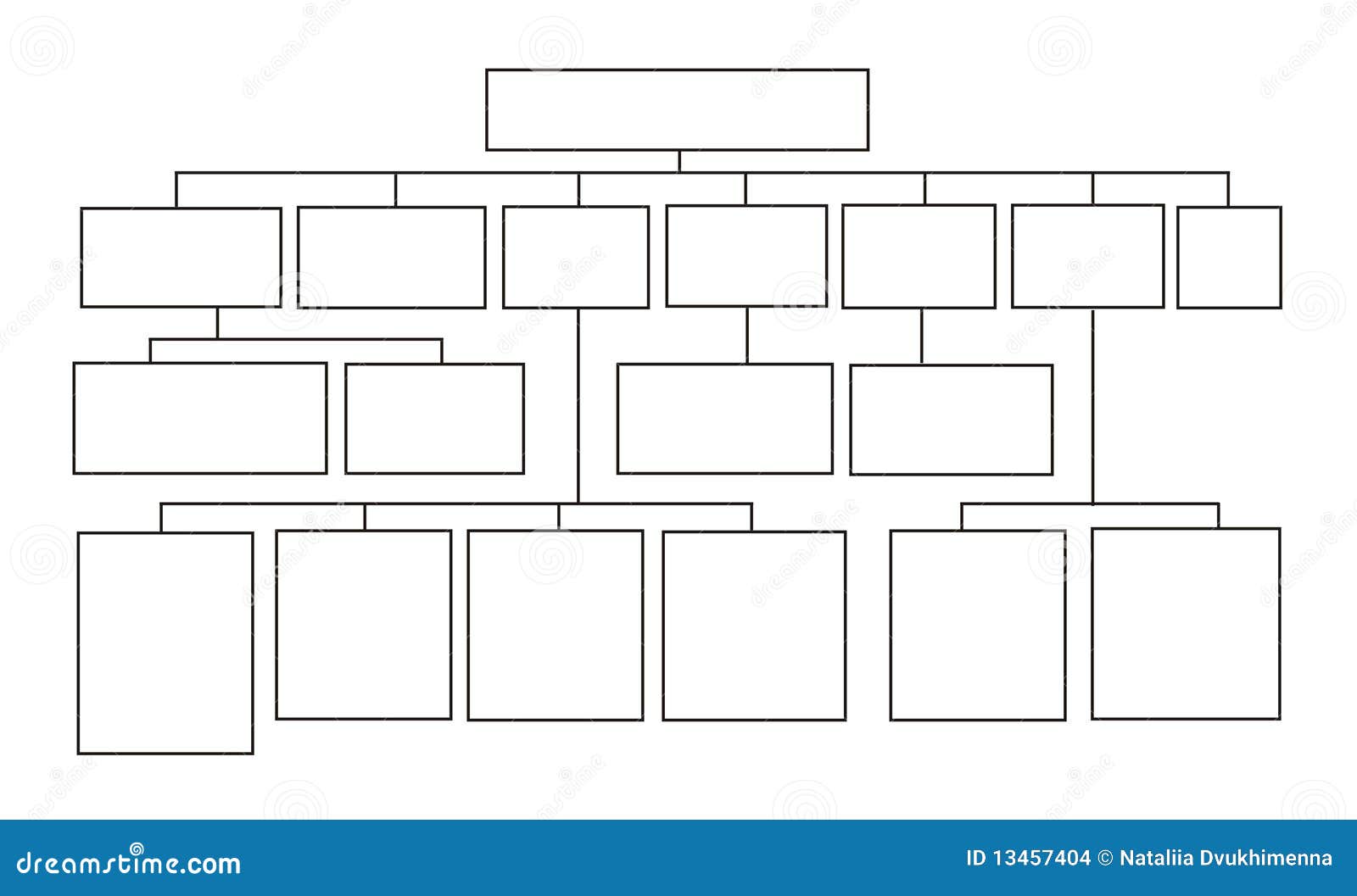 Schema a blocchi, priorità bassa. Schema a blocchi, riga nera sui precedenti bianchi