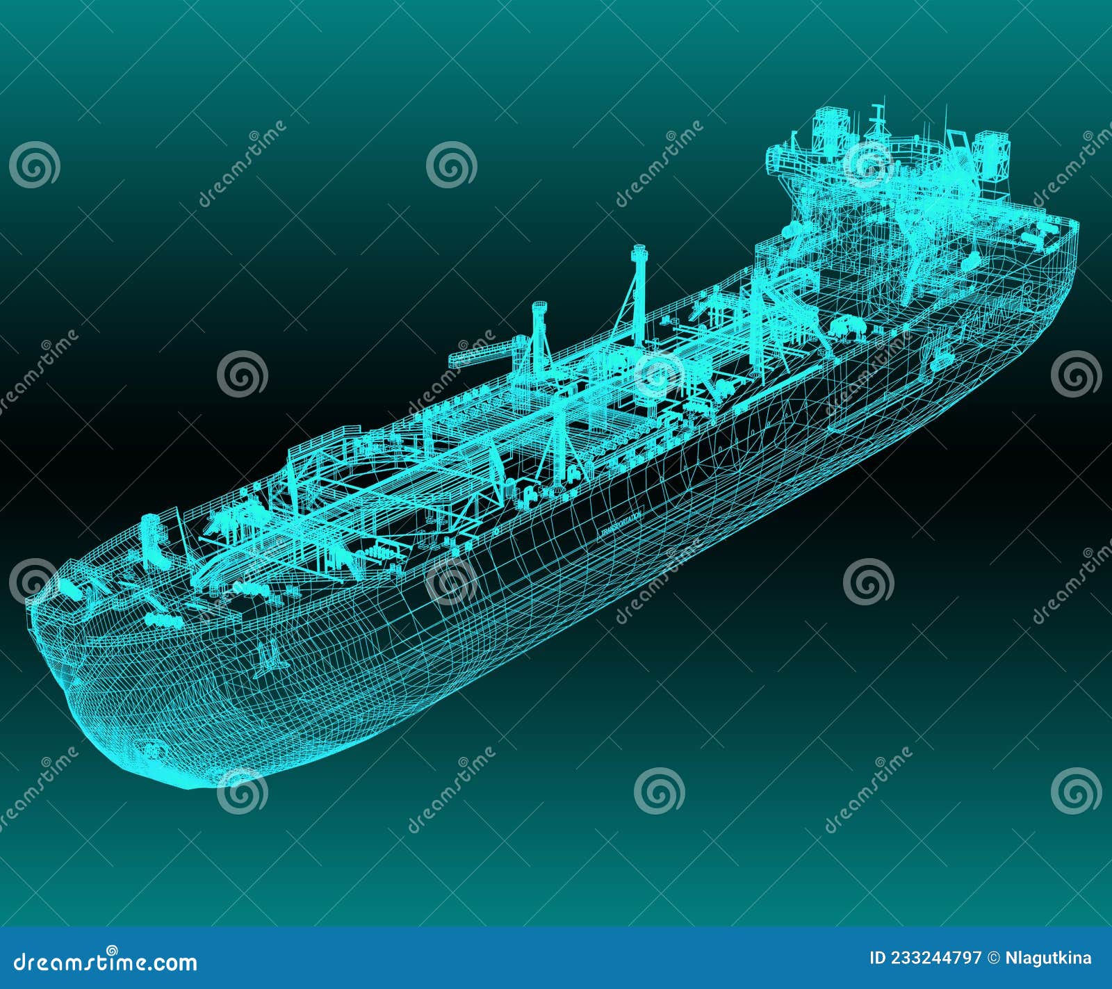 Oil Tanker Scheme Royalty-Free Stock Image | CartoonDealer.com #224125042