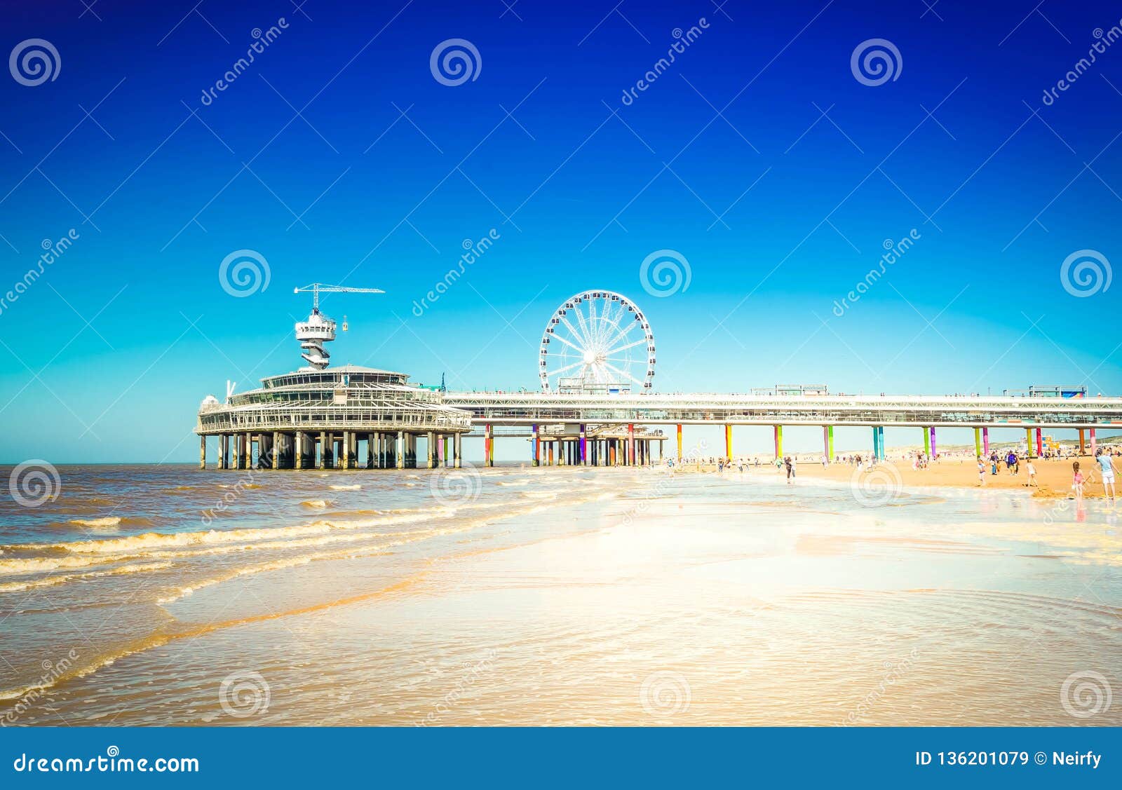 The Scheveningen Pier In The Hague. Netherlands. Stock Photo, Picture and  Royalty Free Image. Image 133169817.