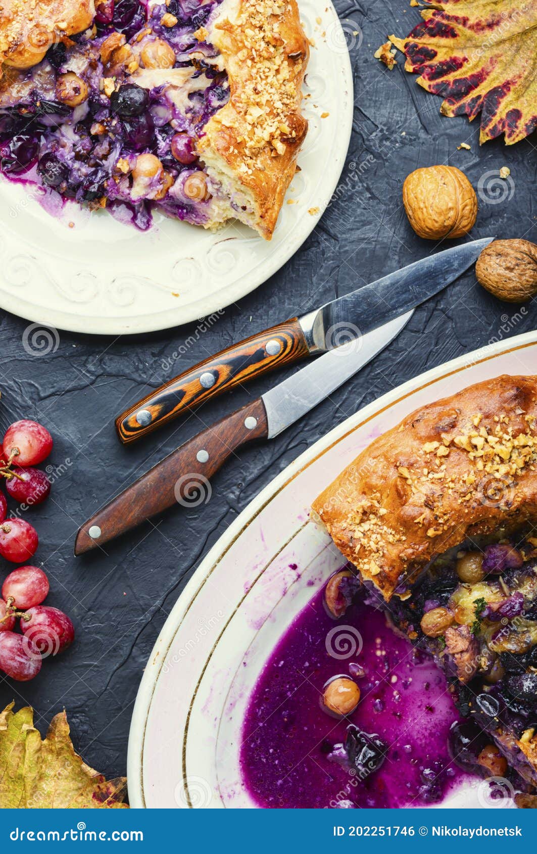 schiacciata with grapes