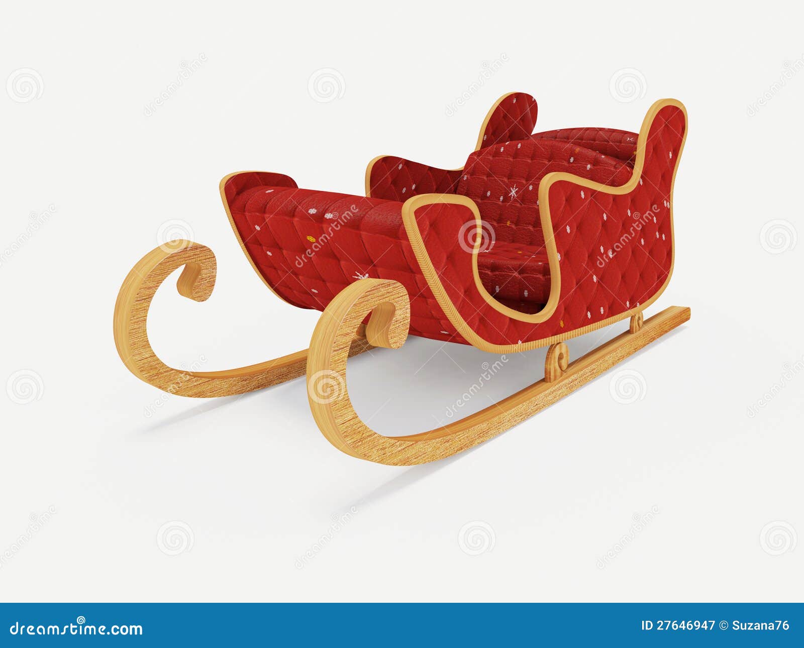 Schlitten Weihnachtsmann stock abbildung. Illustration von nord 27646947