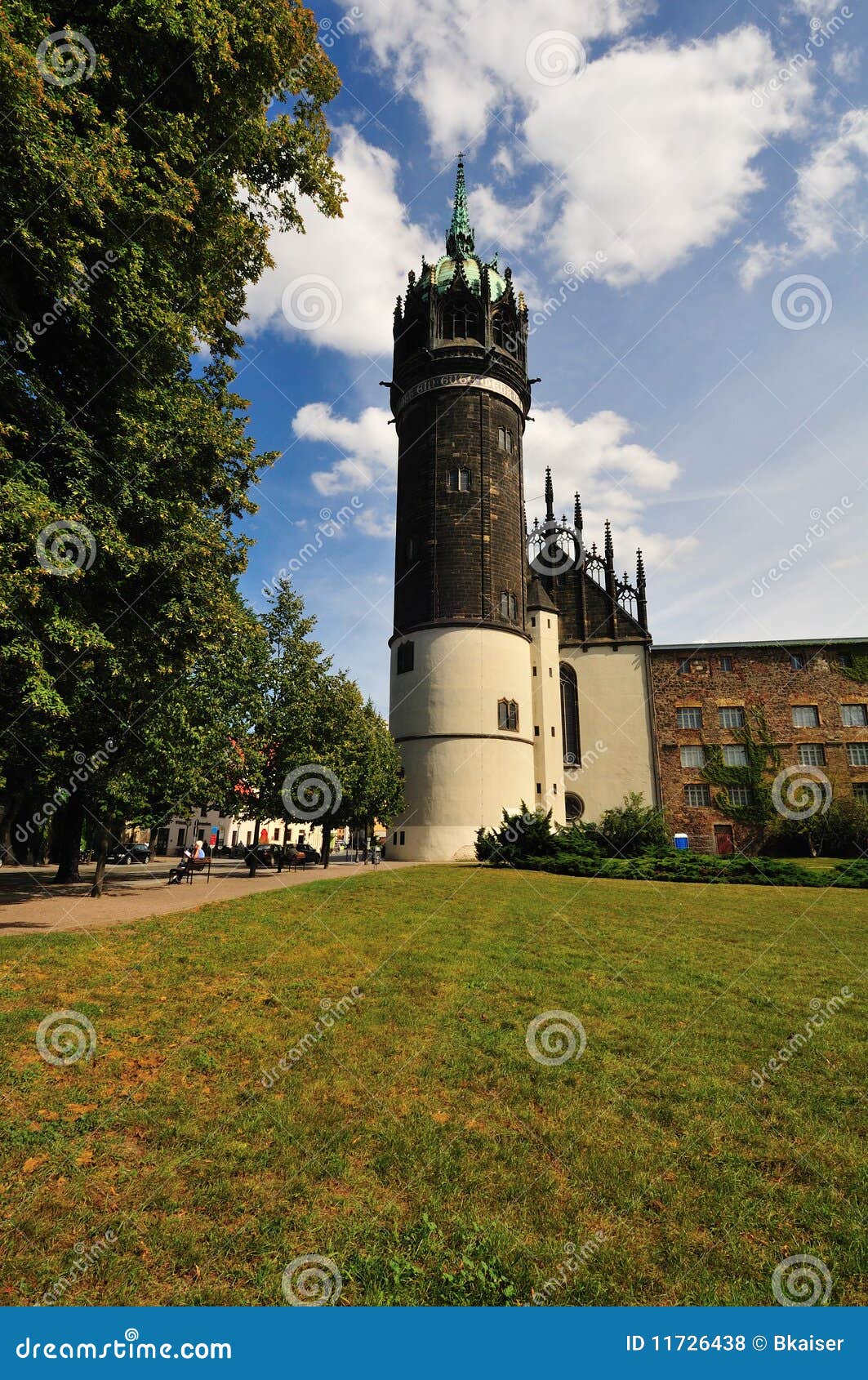 Schlosskirche Wittenberg Tower Stock Photo Image of luther, castle