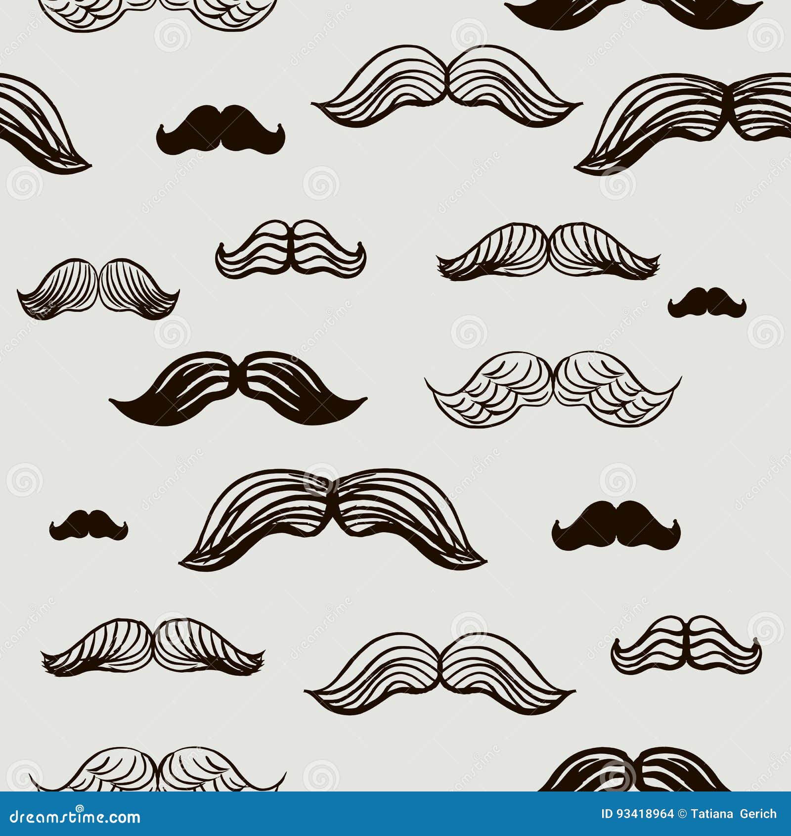 Schnurrbart pattern3 vektor abbildung. Illustration von lustig 93418964