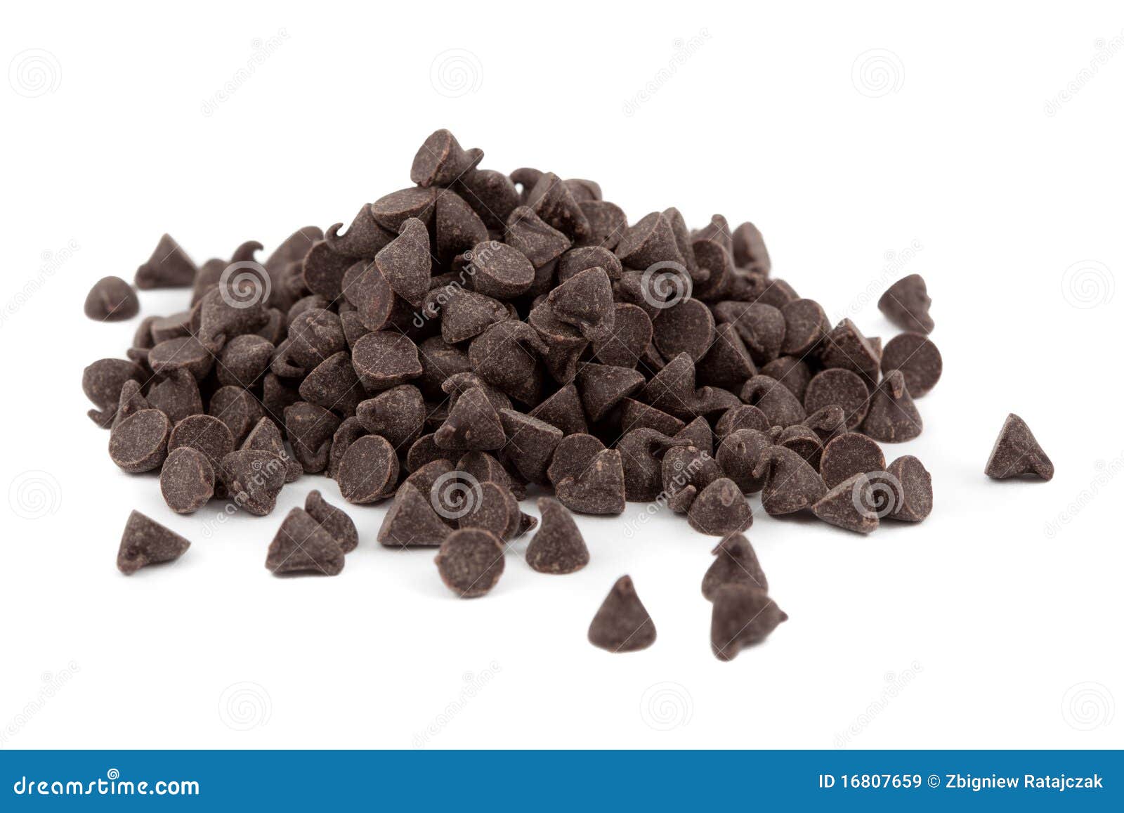 Schokoladentropfen stockbild. Bild von form, stapel, nachtisch - 16807659
