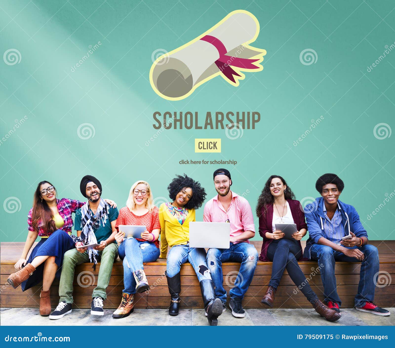 scholarship aid college education loan money concept