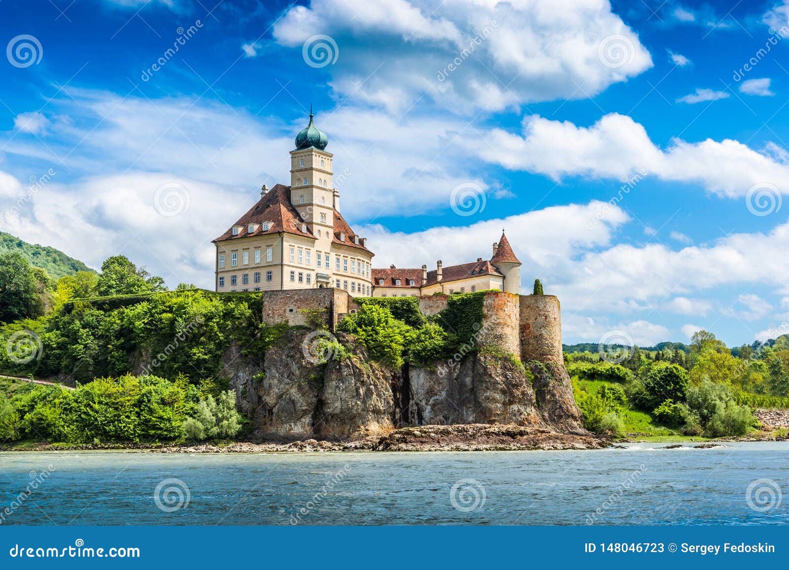 Schonbuhel Castle, Danube River, Lower Austria Stock Image Image of