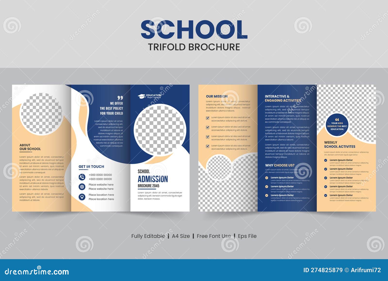 education leaflet template