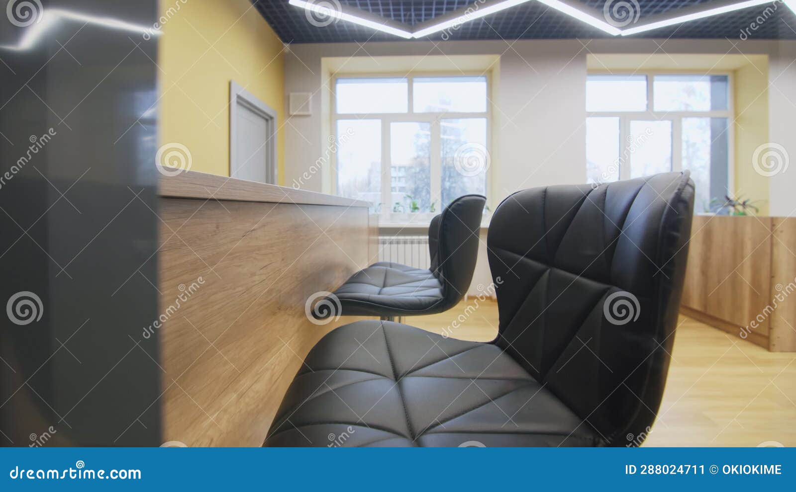 School Auditorium with Comfy Leather Armchairs for Students Stock Video