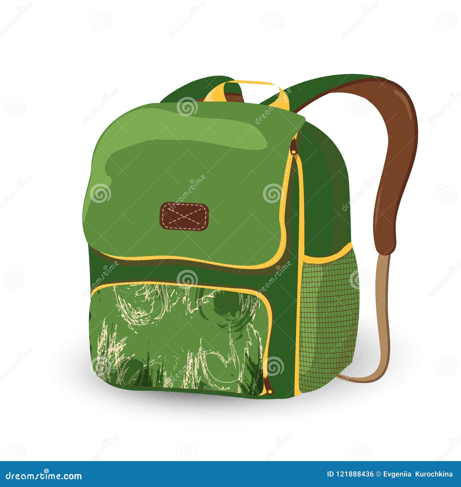Premium Vector  This cartoon clipart shows a school bag illustration