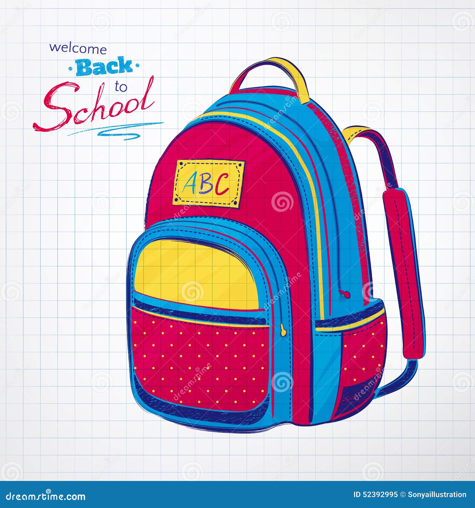 School Bag coloring page | Free Printable Coloring Pages