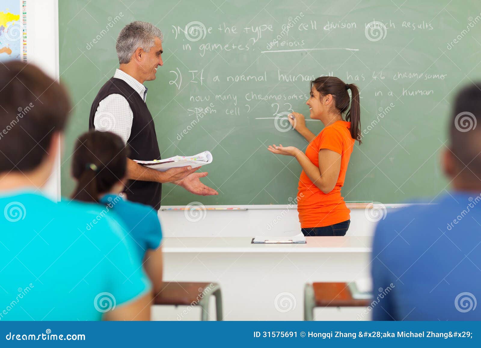 School Biology Class Stock Image Image 31575691