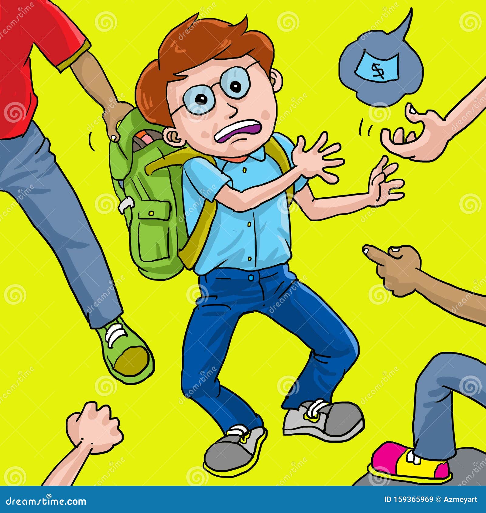 A School Boy Being Bullied by a Group of Bad Boy Stock Illustration - Illustration of boys, elementary: 159365969 A School Boy Being Bullied by a Group of Bad Boy Stock Illustration - Illustration of boys, elementary: 159365969