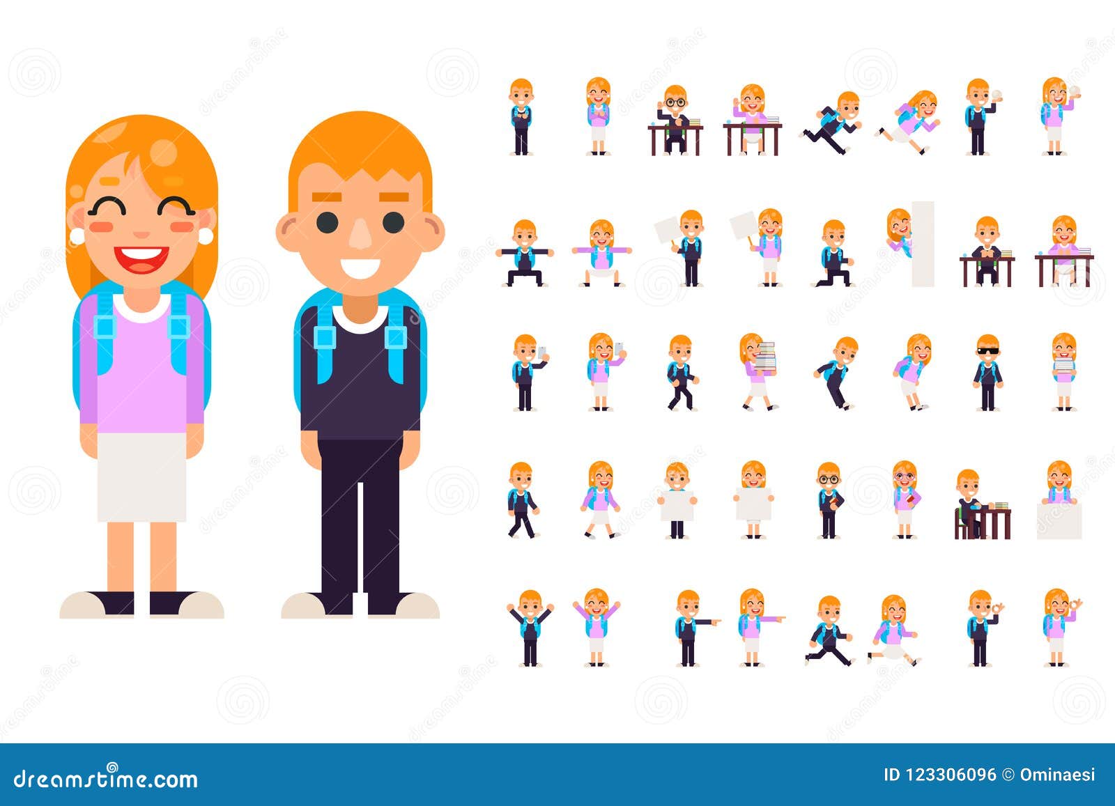 teen boy girl difference illustration Teen boy girl difference illustration