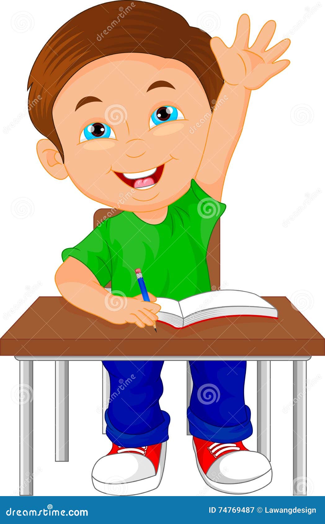 Boy Sitting Table Stock Illustrations 1,925 Boy Sitting Table Stock