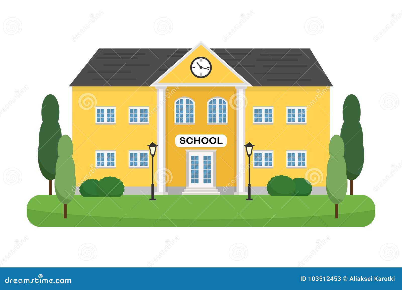 school building template