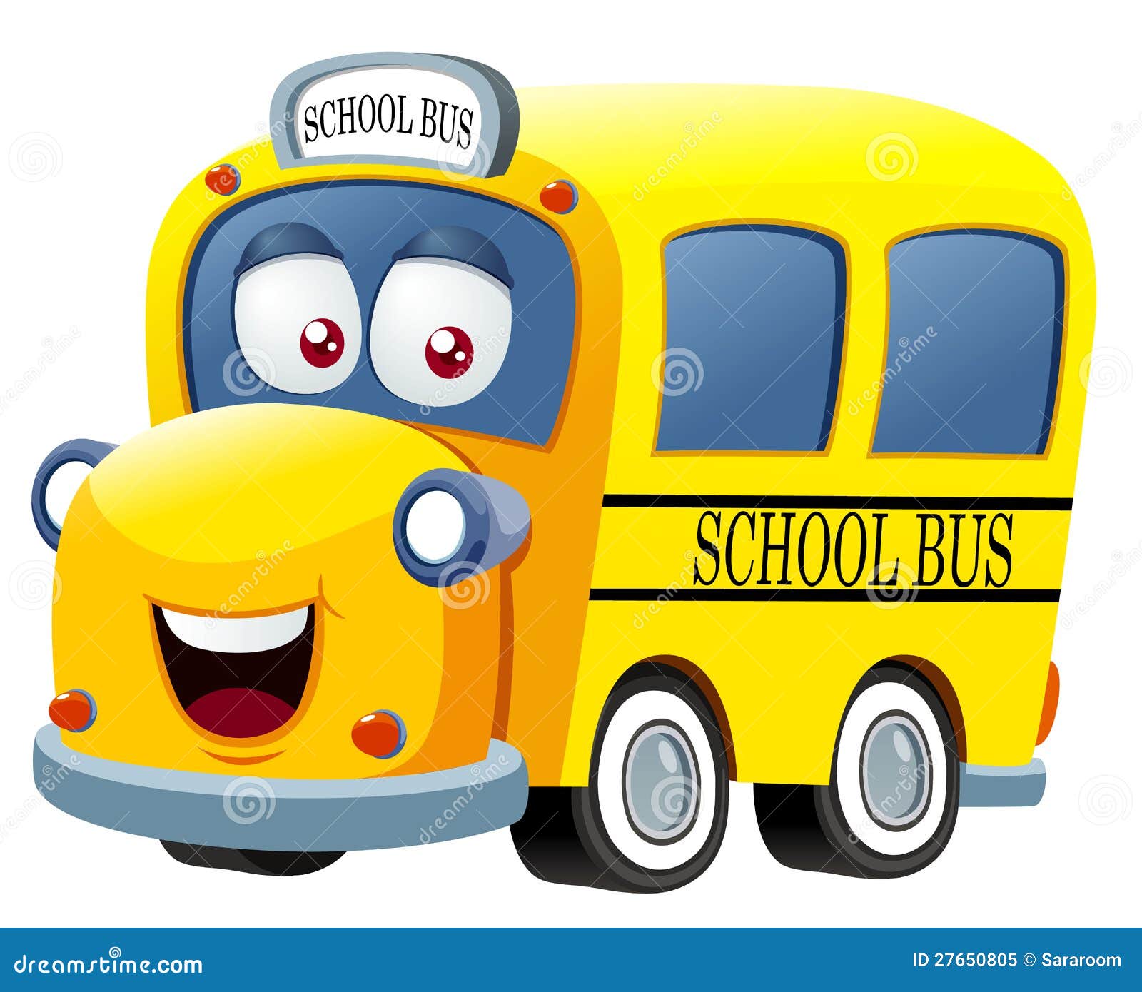 School bus cartoon stock vector. Illustration of cartoon - 27650805