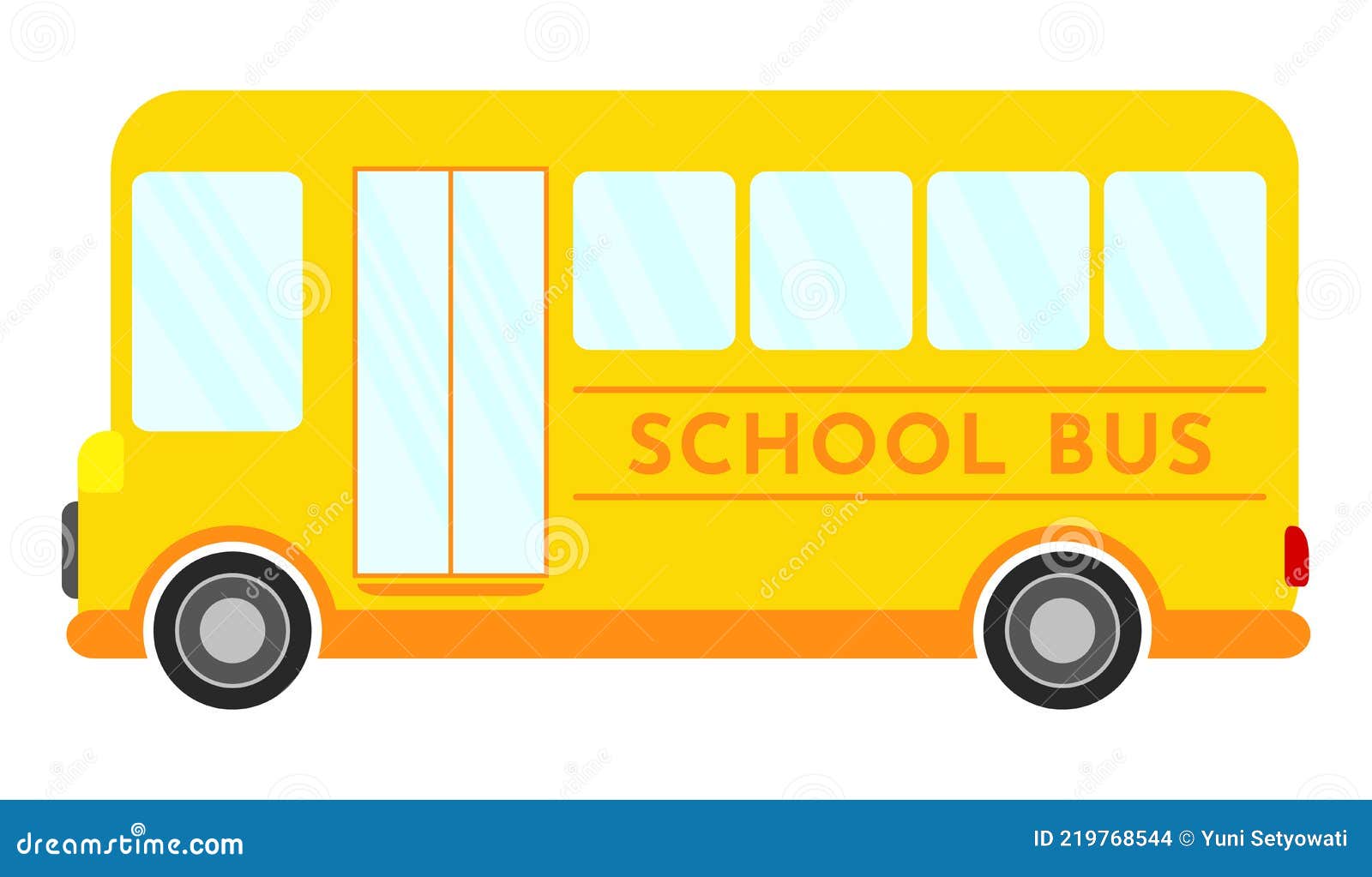School Bus Cartoon Animated Vector Png Illustration Clipart Isolated Design  Stock Vector - Illustration of auto, fast: 219768544