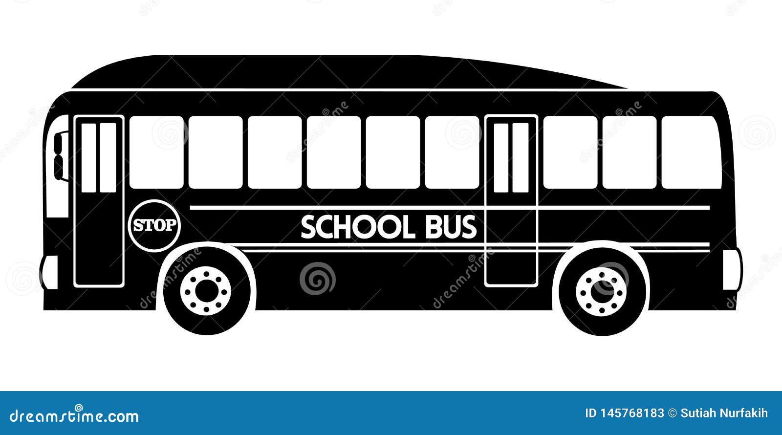 school bus silhouette clip art