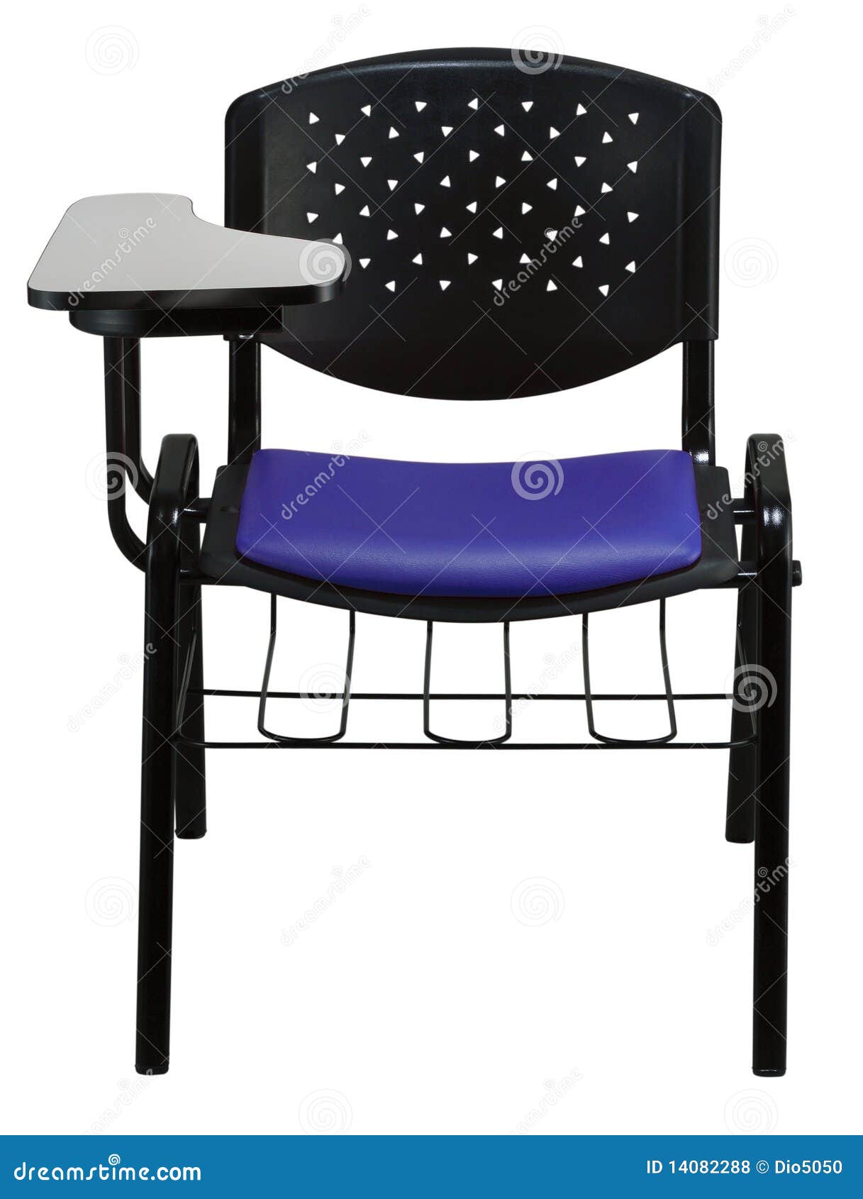 School chair stock photo. Image of class, black, stud 14082288