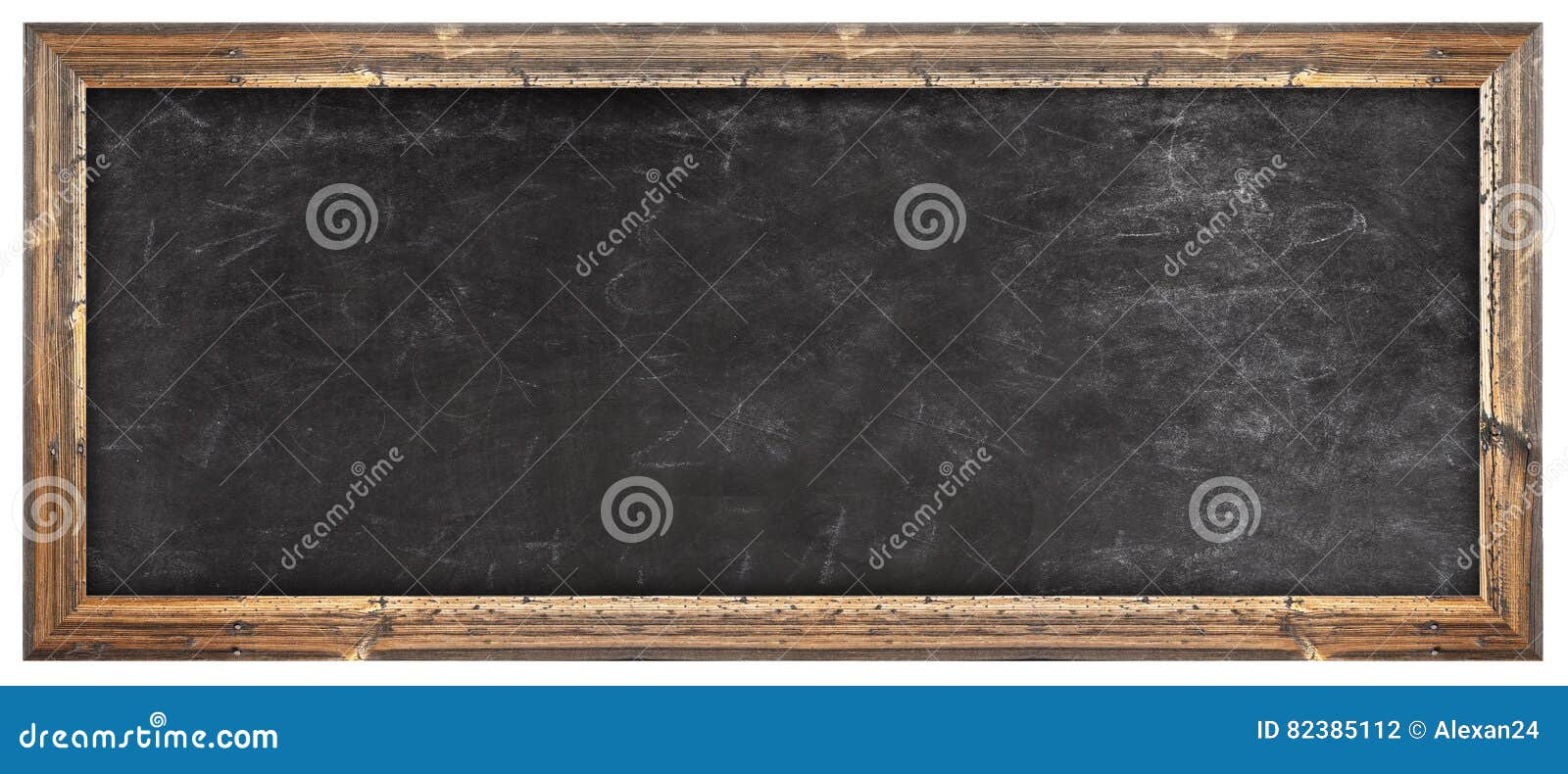 School Written on Vintage Chalkboard and a Chalk on the Board