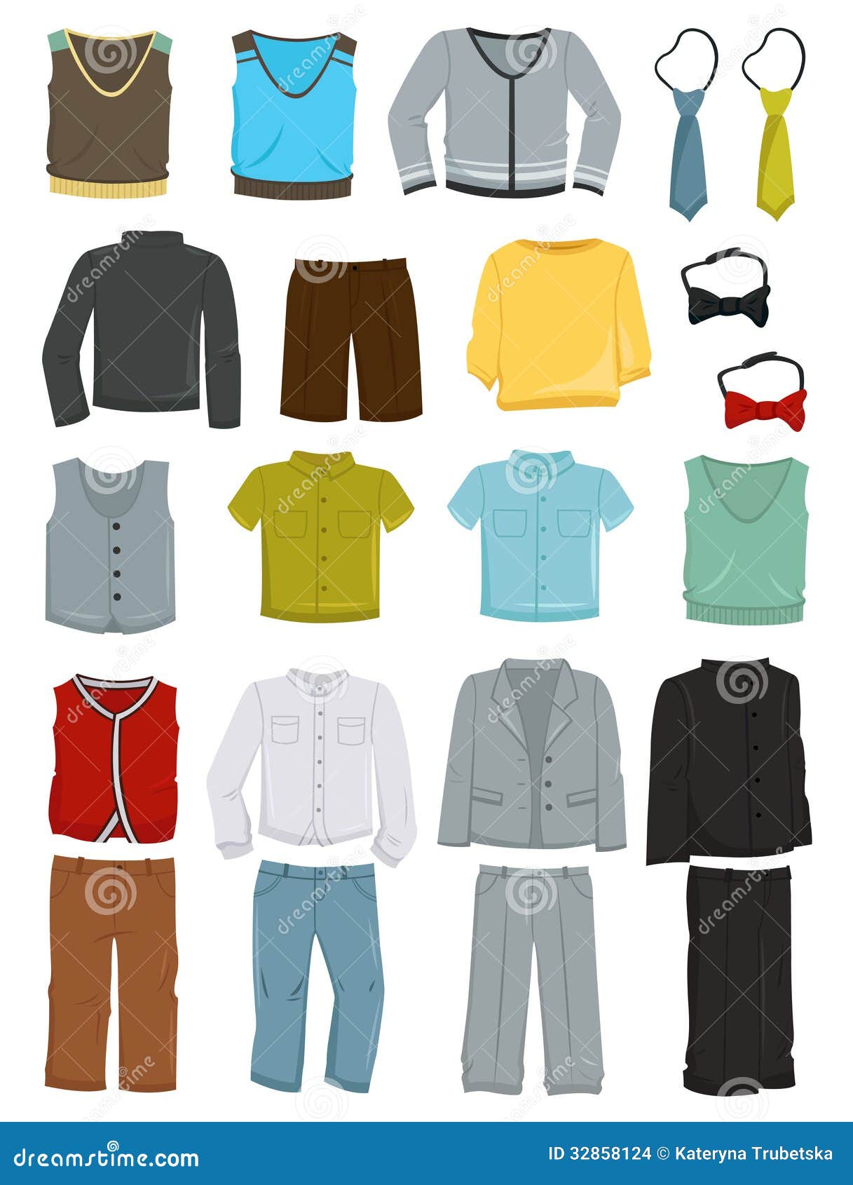 School clothes for boys stock vector. Illustration of coat - 32858124
