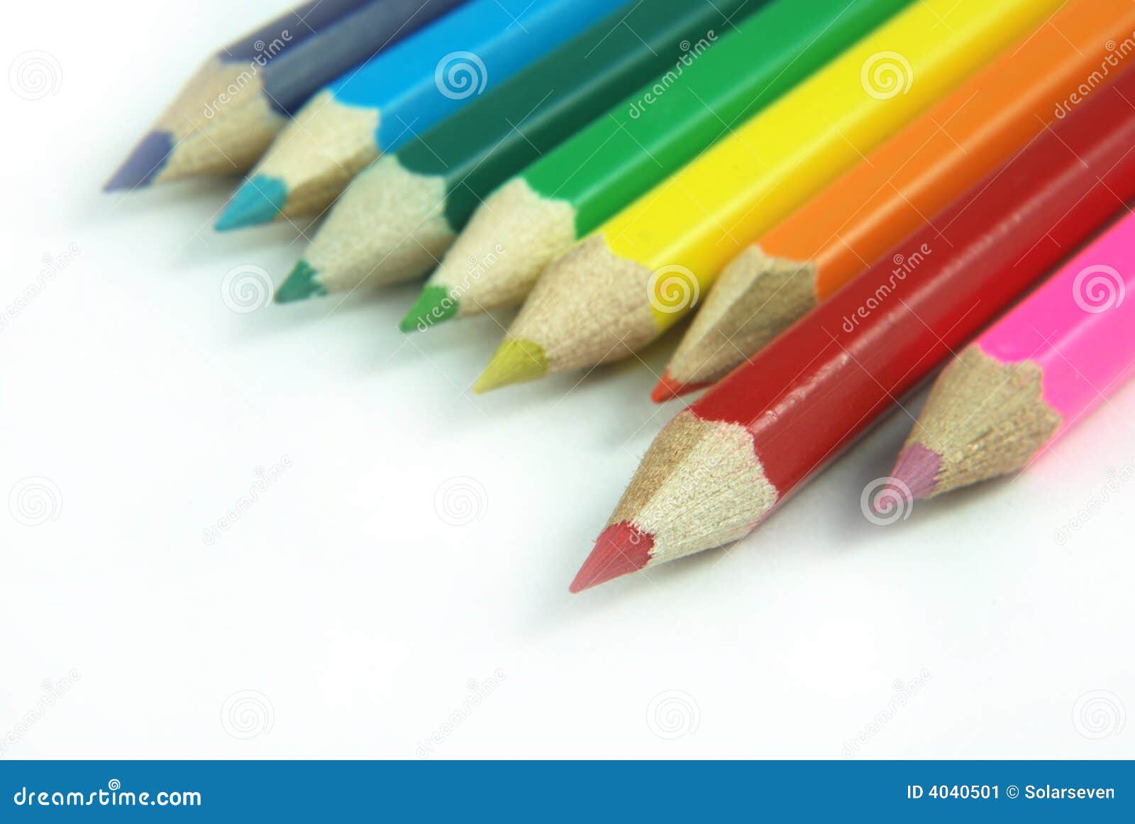 School Colouring Pencils stock image. Image of group, descriptive 4040501