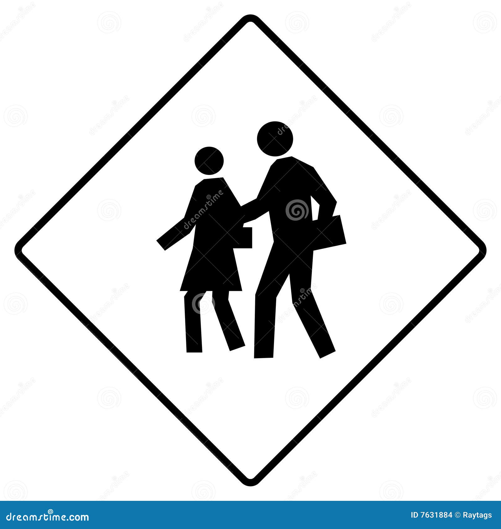 107 School Crossing Sign Illustrations & Clip Art - iStock