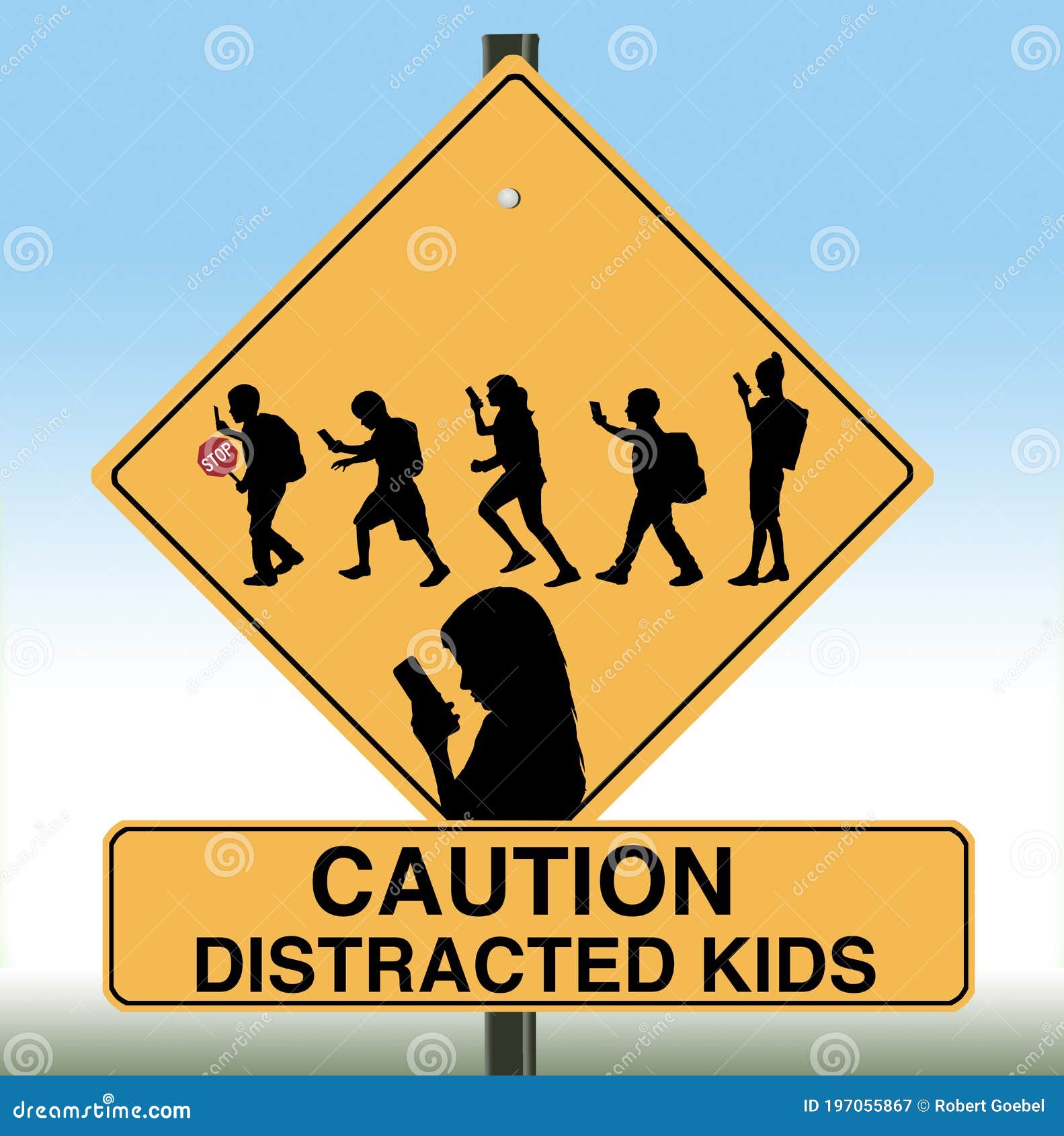 107 School Crossing Sign Illustrations & Clip Art - iStock