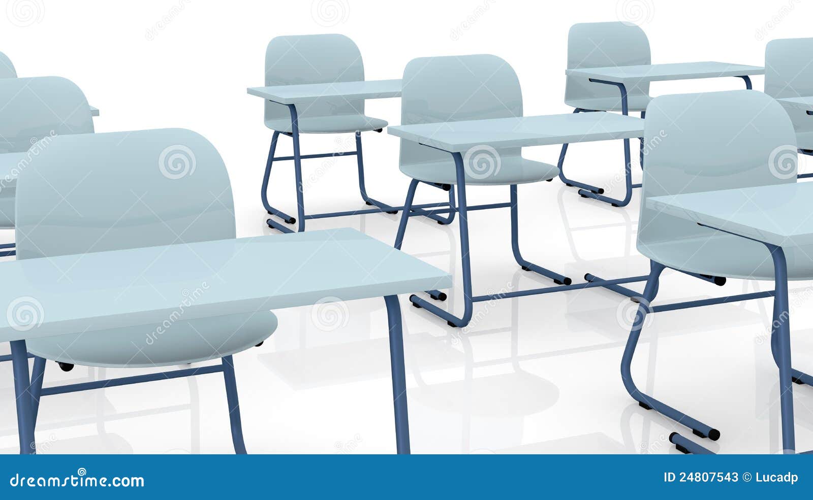 School desks stock illustration. Illustration of background 24807543