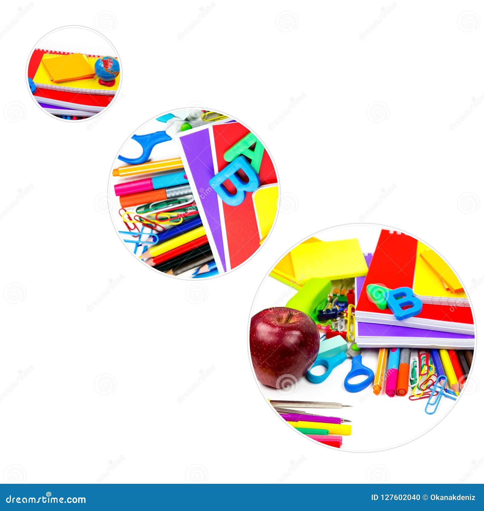 School Education Equipment Tools Collage Stock Photo Image of objects