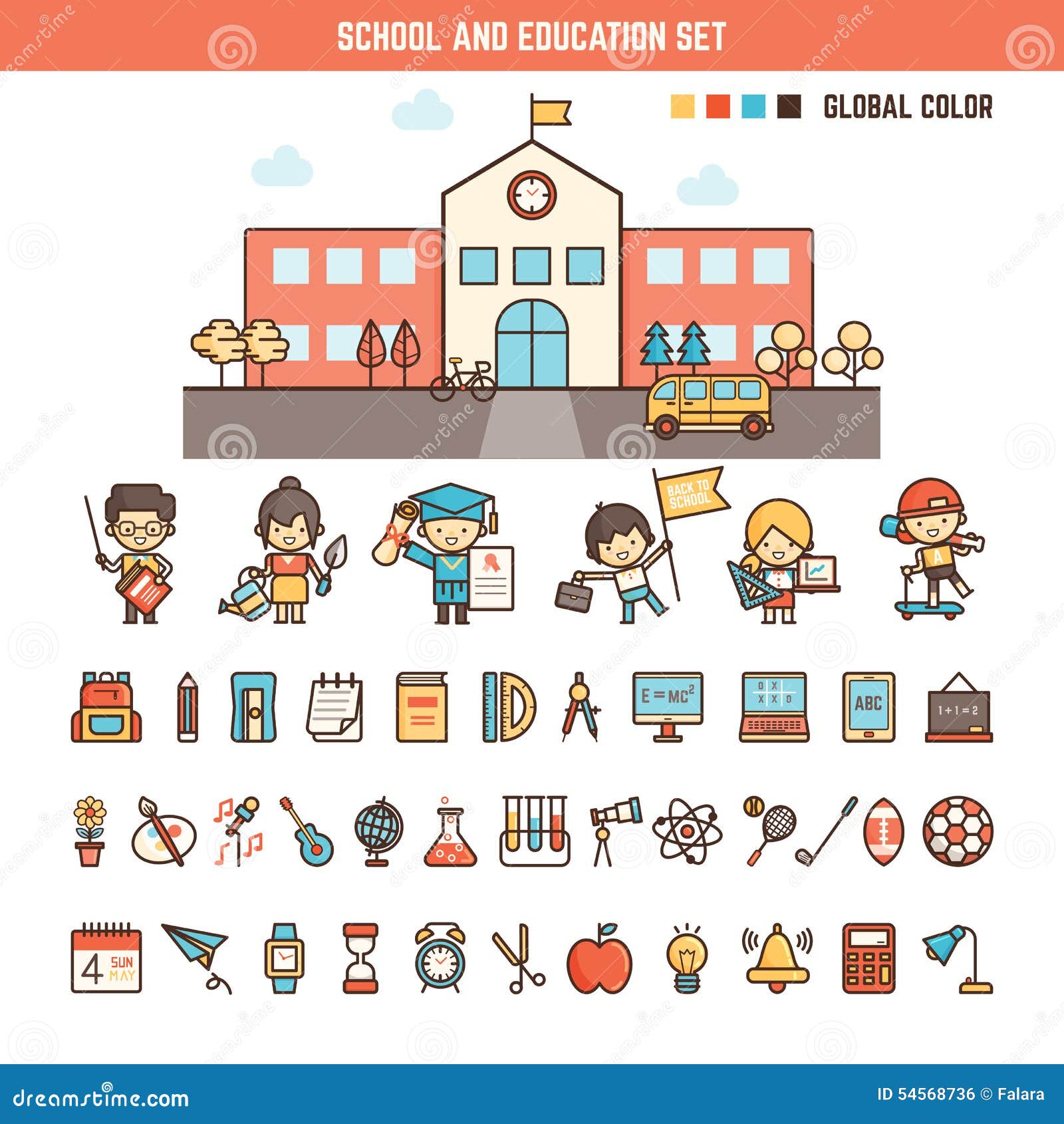 school infographic icons school infographic icons