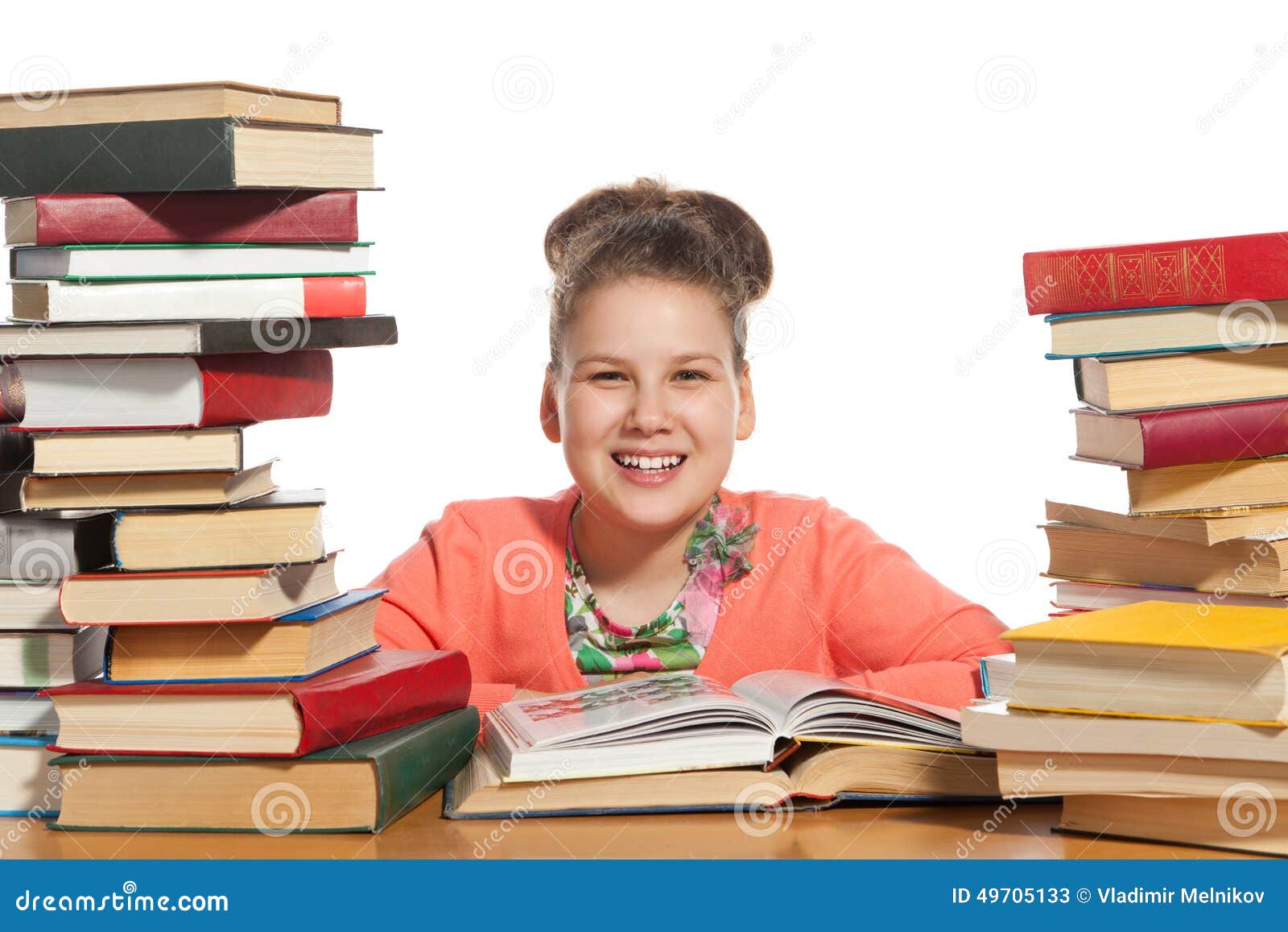 School girl with books stock image. Image of book, inquisitiveness - 497051331300 x 957