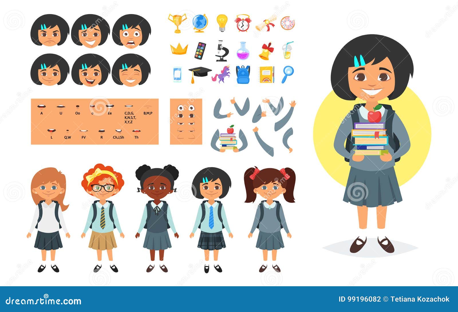 Schoolgirl Avatar Character Generator: Tưởng tượng trở thành một học sinh cấp 3 chân chính với trình tạo biểu tượng Avatar những nhân vật trẻ. Tùy chỉnh ngoại hình, quần áo và các phụ kiện để tạo ra hình ảnh của một học sinh cấp 3 lý tưởng. Thể hiện sự quyến rũ và cá tính của mình thông qua các ảnh đại diện của mình.