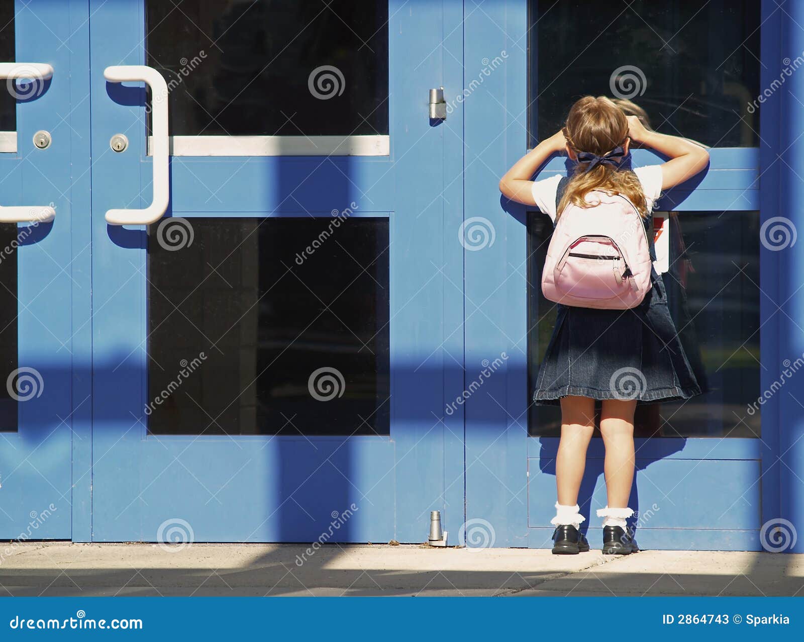 school girl first day