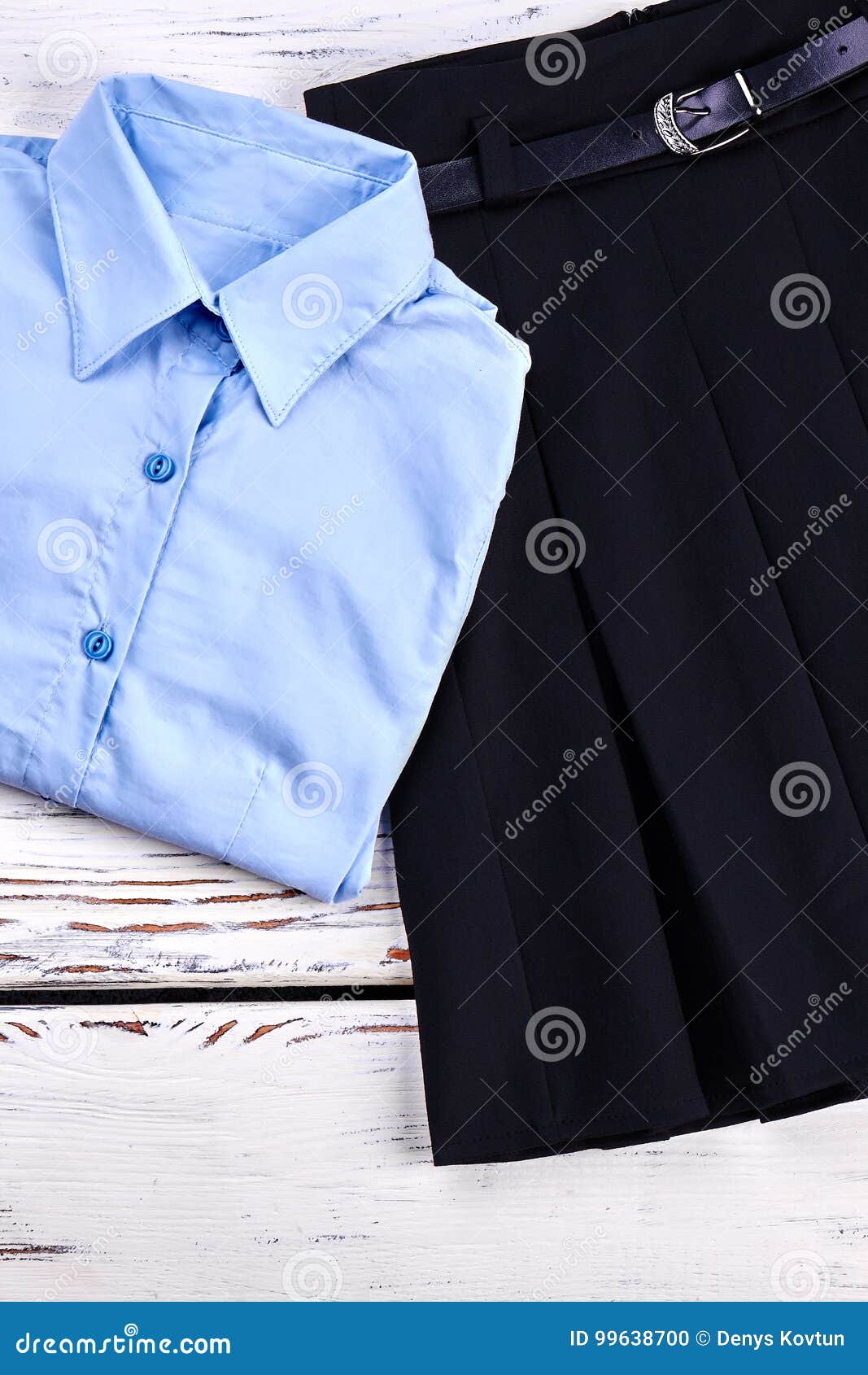 School Girls Classic Clothing Set. Stock Photo - Image of high ...