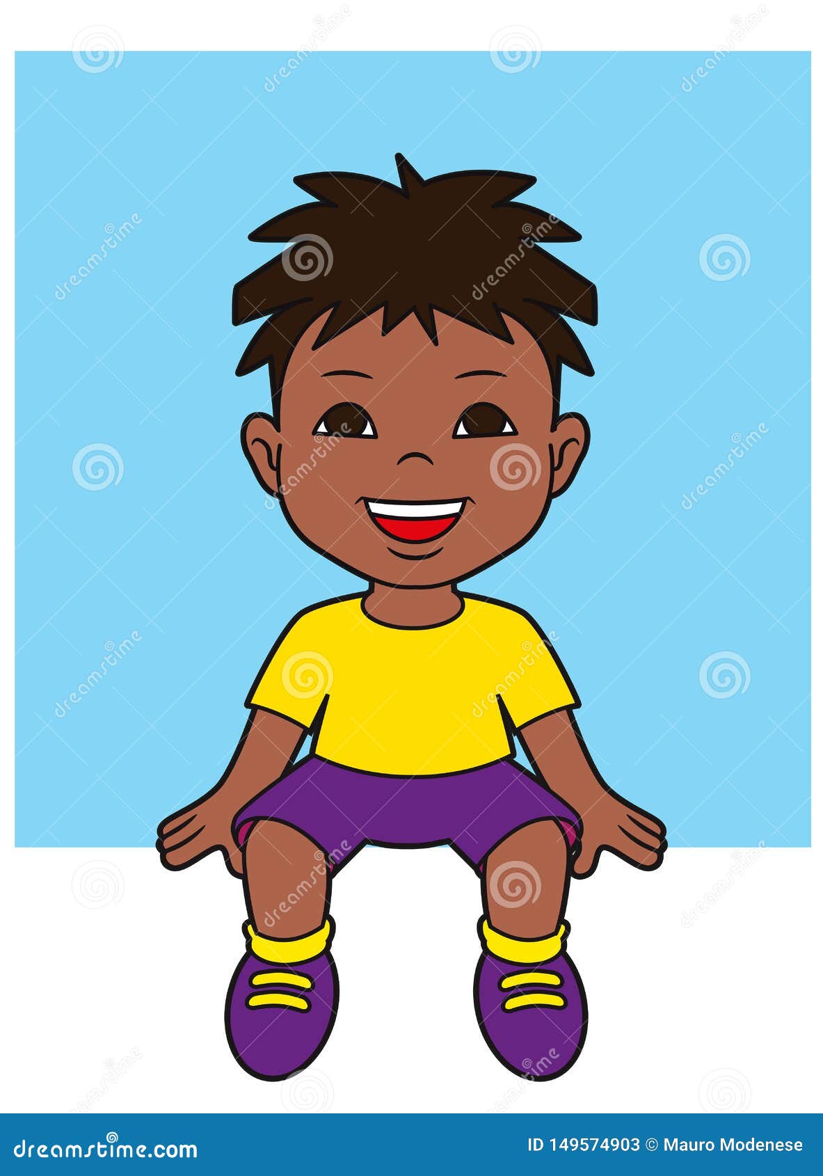 School Kid Sitting Cartoon Character Stock Illustration - Illustration of  education, vector: 149574903