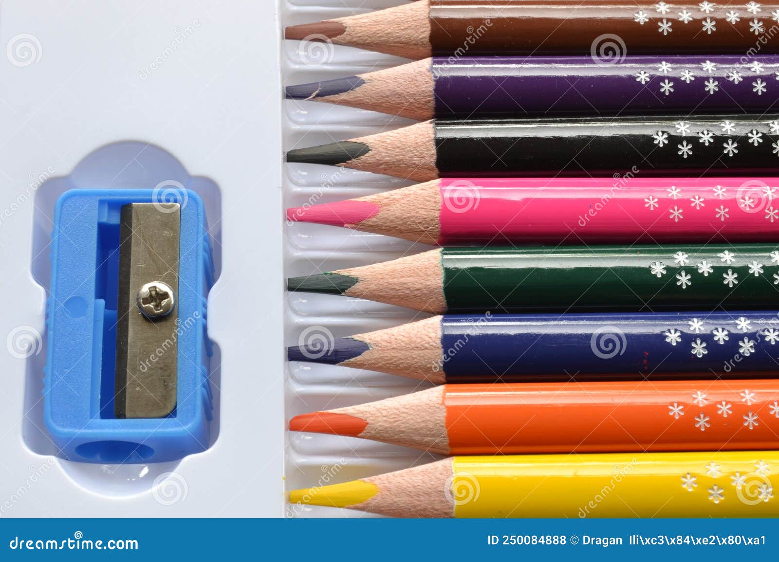 School Kit Coloring Pencils Stock Photo Image of background, pile