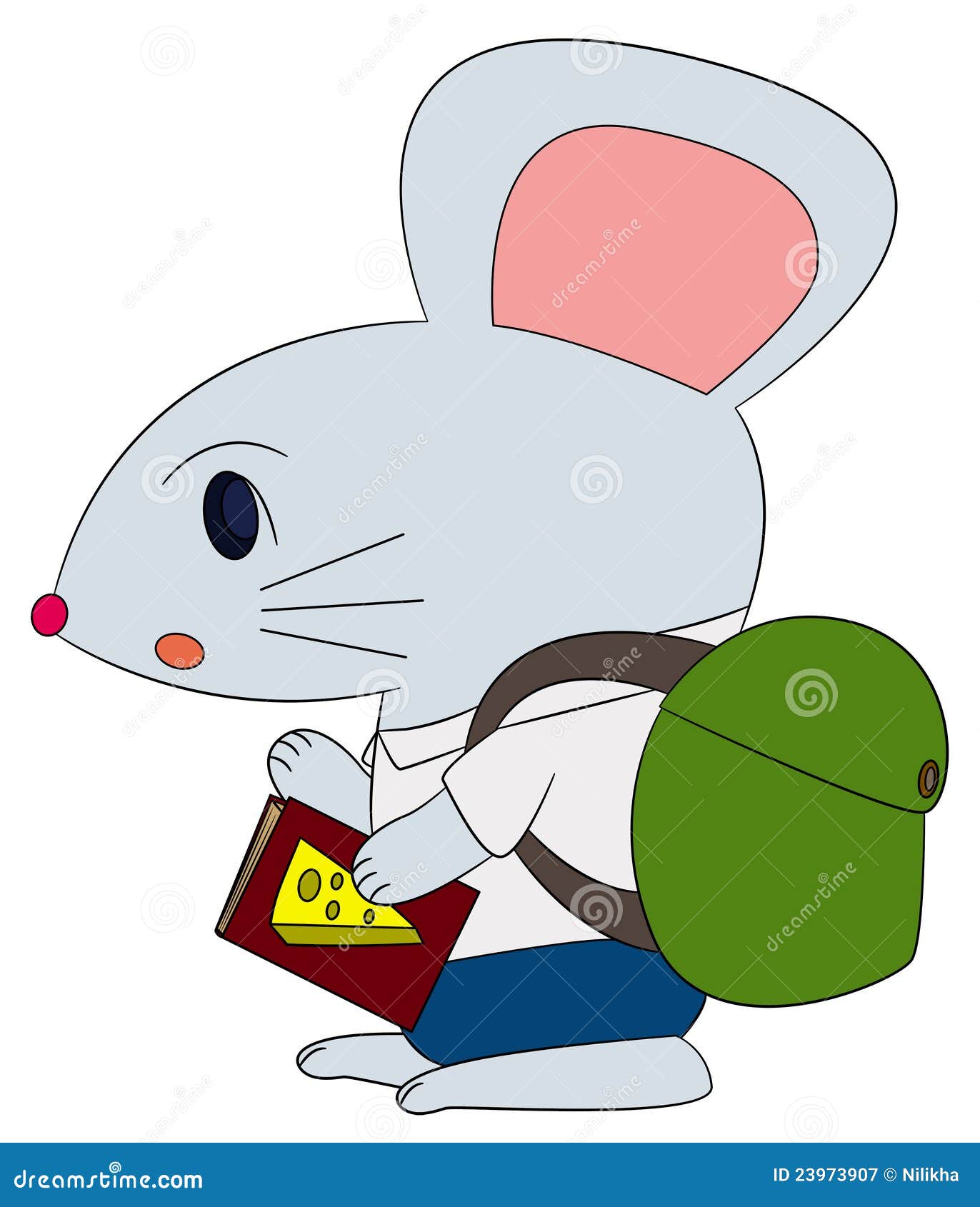 School mouse stock illustration. Image of rodent, education 23973907