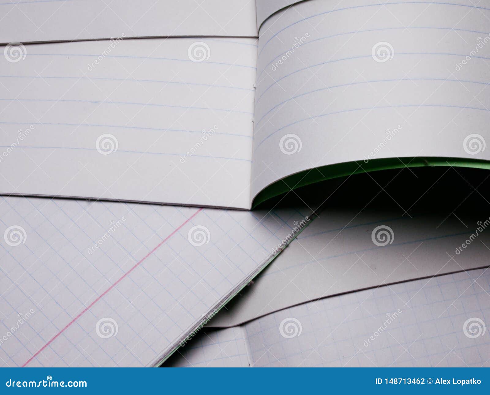 School Notebooks As Background Back To School Stock Photo Image