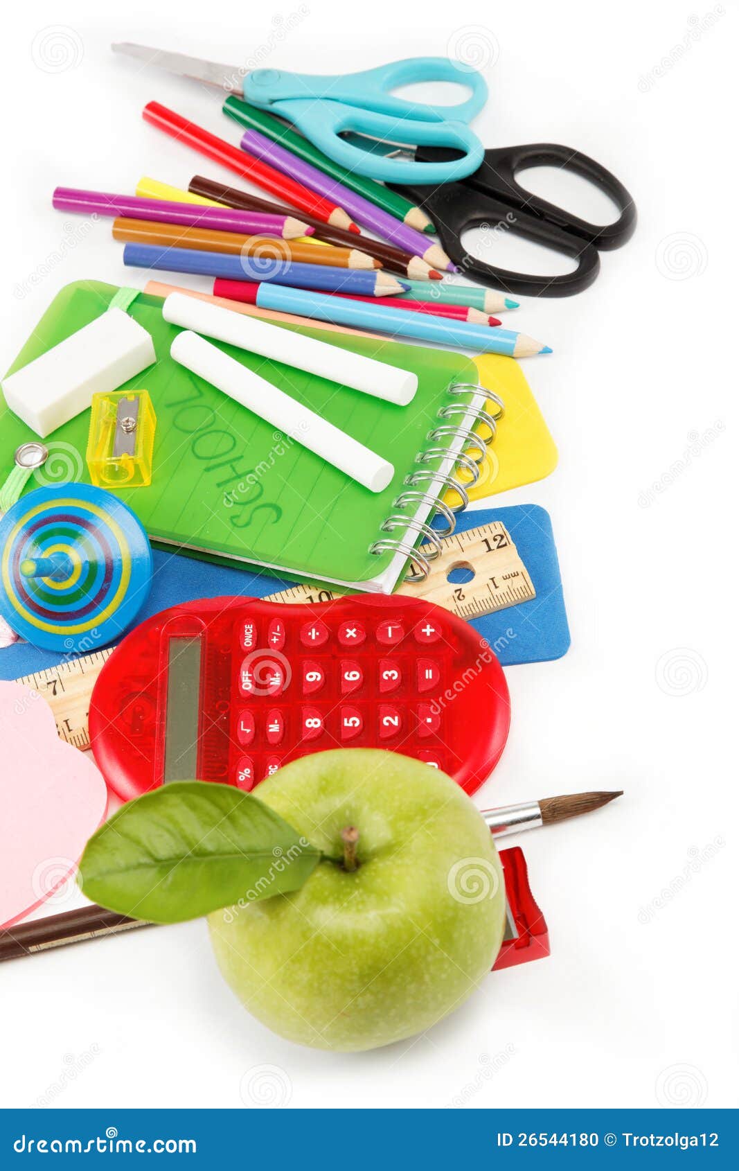 School and Office Supplies. Stock Photo Image of case, paper 26544180