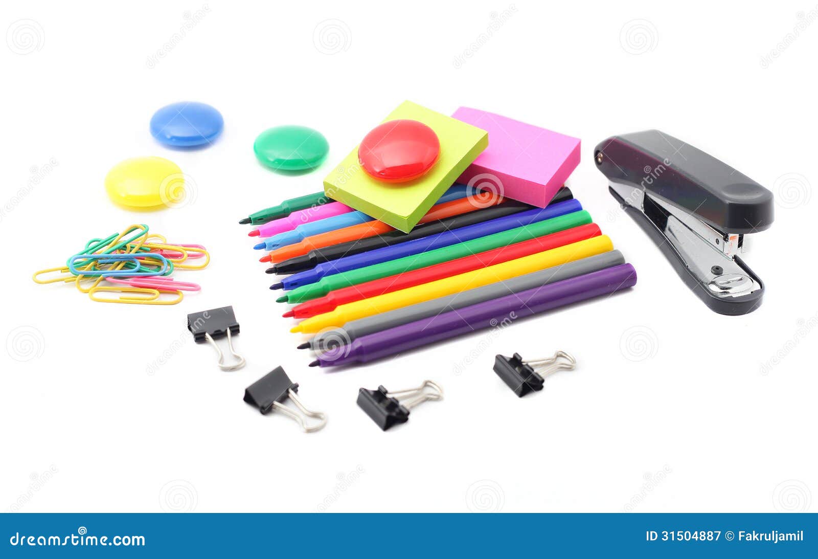 School and office supplies stock image. Image of equipment 31504887