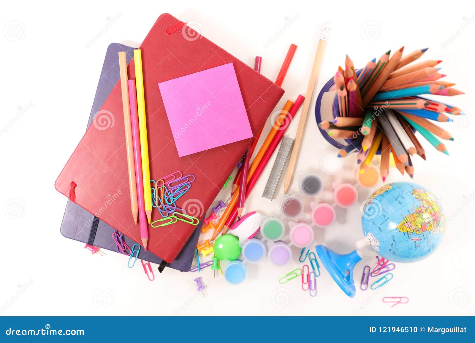 School and office supply stock photo. Image of note 121946510