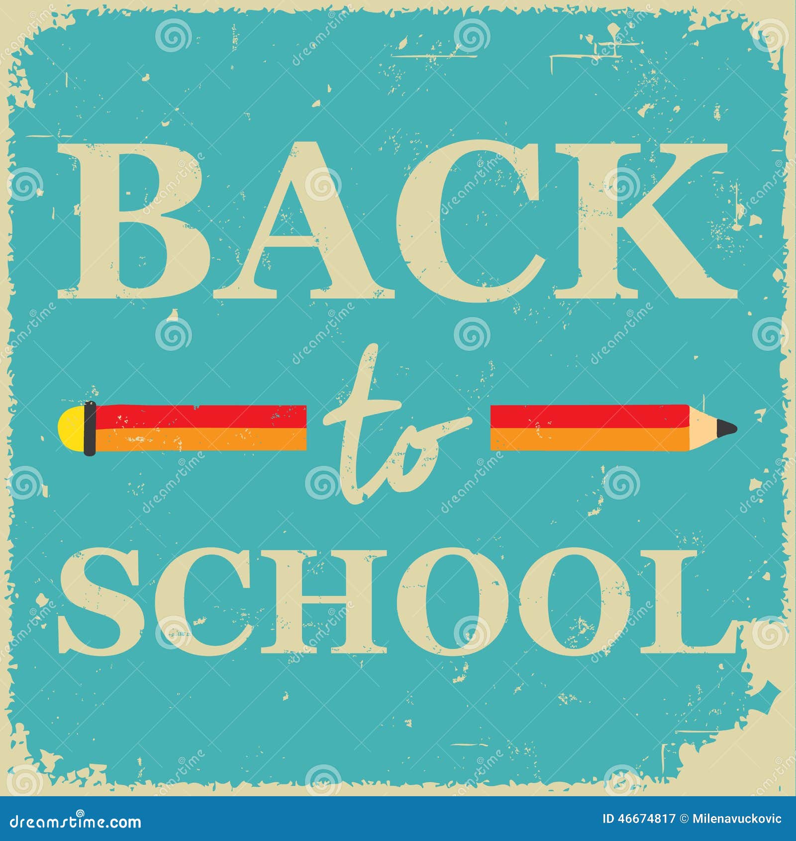 Welcome Back To School Poster Stock Illustration - Download Image