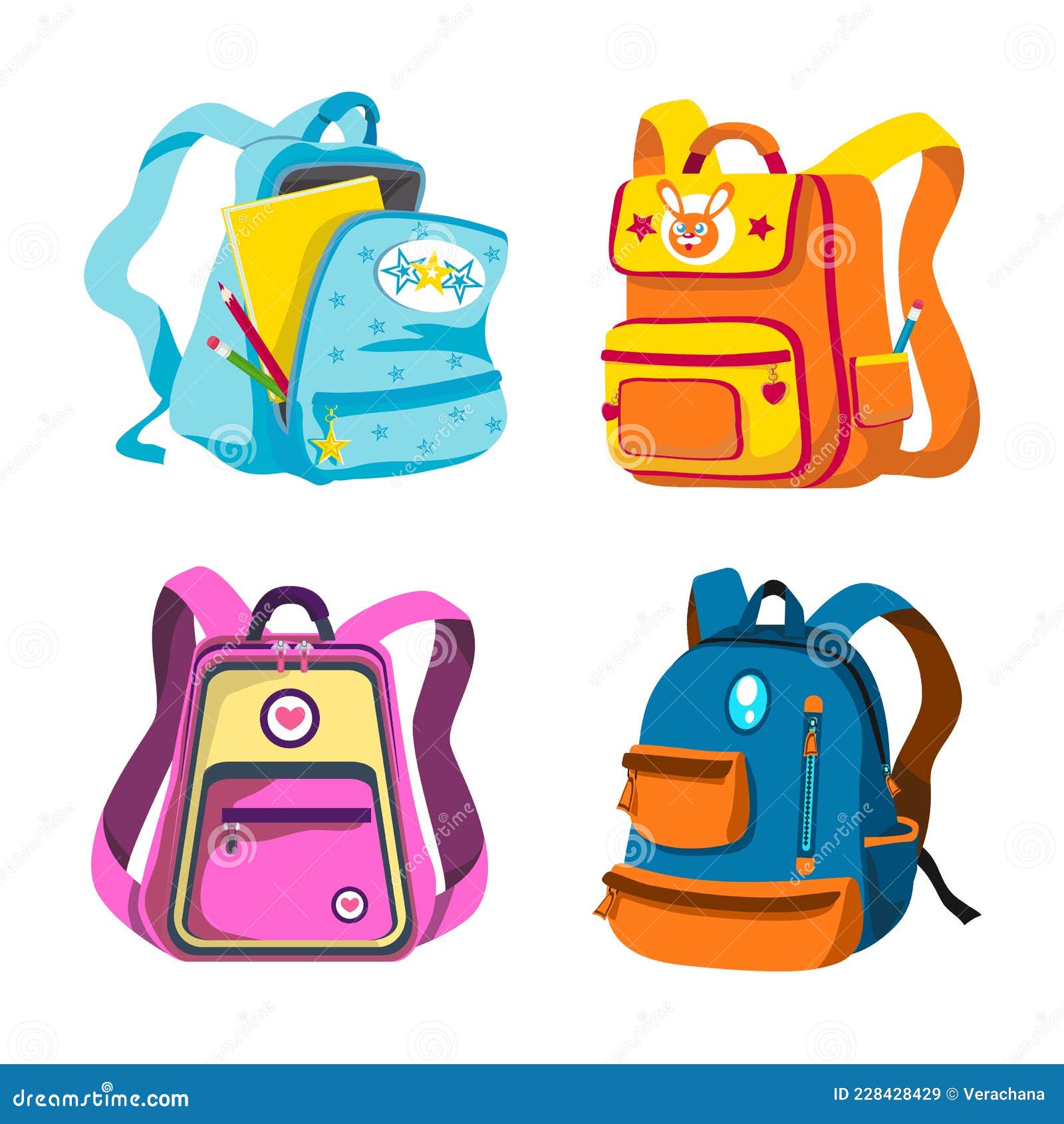 School Backpacks, Stylish Rucksacks for Schoolchildren, Preschool or ...