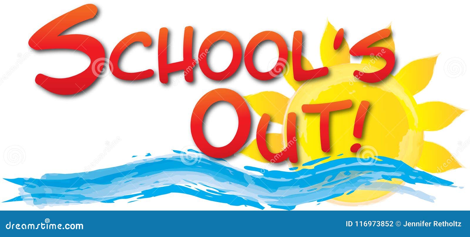 school`s out logo