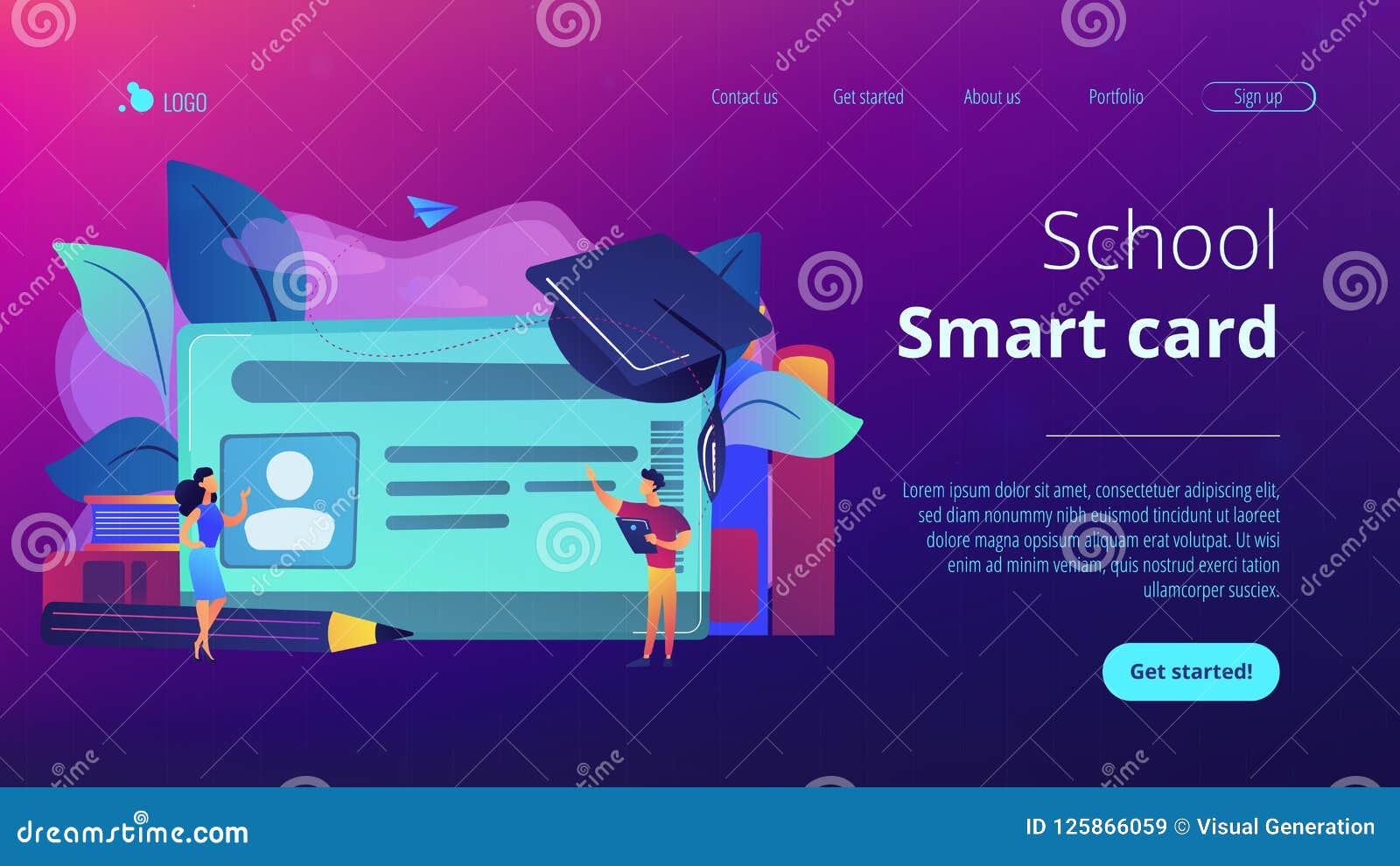 smartcards for schools concept  .